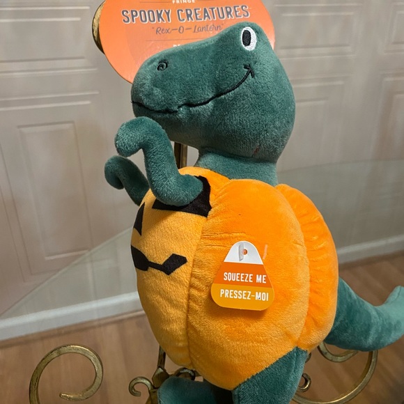 Fringe dog toy Spooky Creatures Rex/0-Lantern. 11” With Squeaker, - Picture 12 of 13